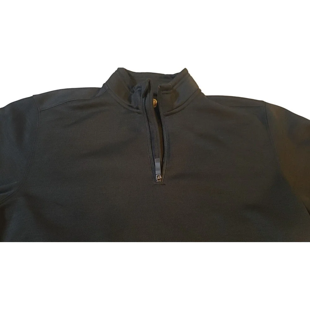 C. E. Schmidt Workwear 1/4 Zip Black‎  Fleece Pullover Men's Size Medium